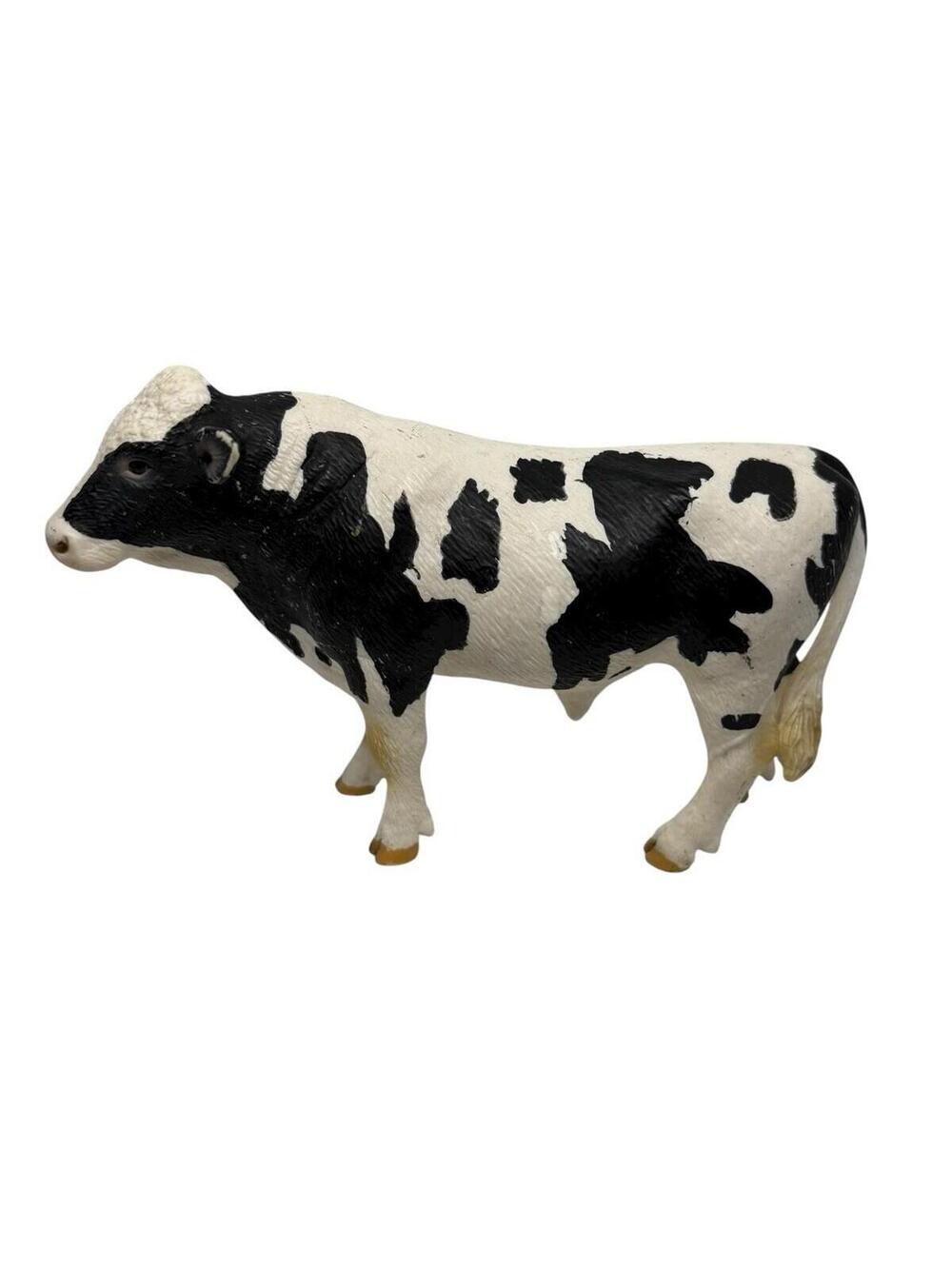 Schleich Holstein Friesian Bull Cow Toy Black White Figure 2007 Retired